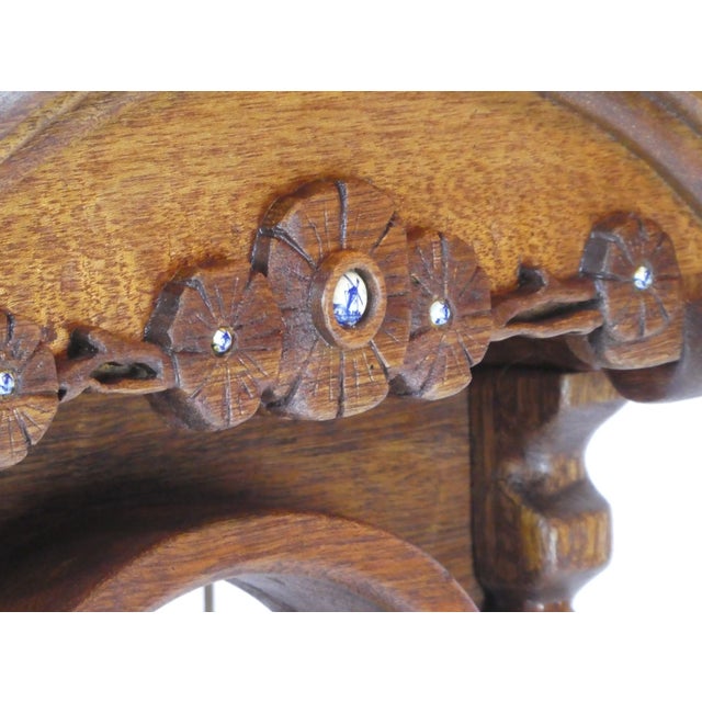 Carved Wood Display Cabinet For Sale - Image 6 of 11