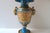 Turquoise French Sèvres Style, German Porcelain Urn, Neoclassical, Blue & Gold, Circa 19th Century For Sale - Image 8 of 18