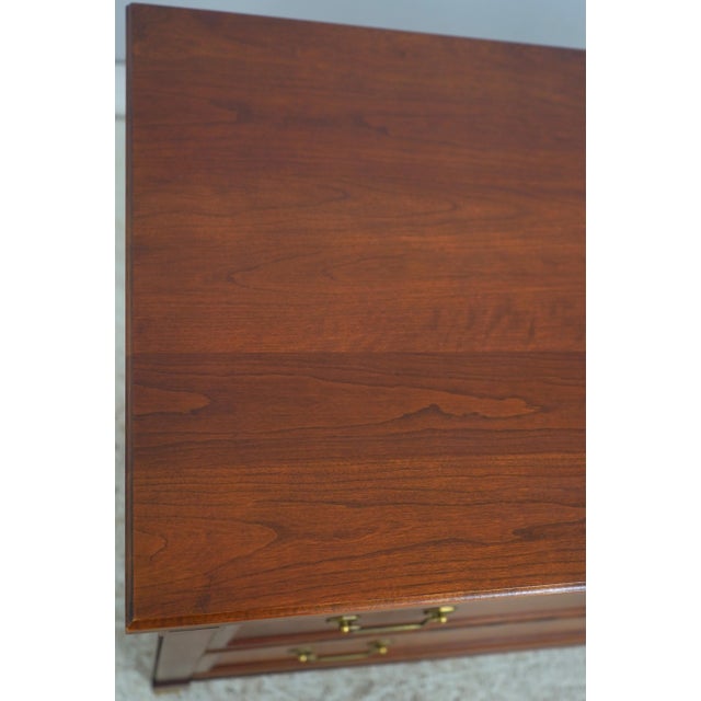 Stickley Cherry Regency Style 5 Drawer Dresser For Sale - Image 14 of 18