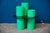 Pedestal Table in Green Acrylic Glass, 1980s For Sale - Image 9 of 11