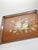 Metal Red Metal Tray with Floral Decoration, France, 1950s For Sale - Image 7 of 10