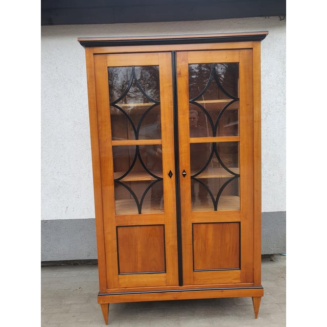 Biedermeier Cherrywood Display Cabinet, 1830 For Sale - Image 4 of 8