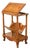 Baker Furniture French Provincial Louis XV Walnut and Burl Wood Book Stand or Magazine Stand | Circa 1960s For Sale