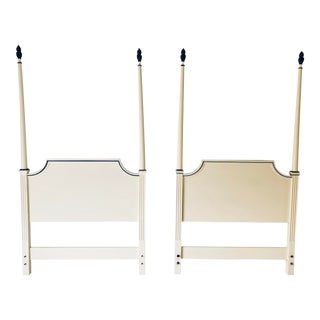 Hollywood Regency Style Twin Headboards 73 X 40 Pair For Sale
