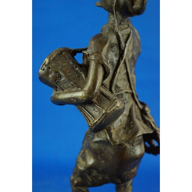 19th Century African Bronze Sculpture of Musicians, Benin, Set of 2 For Sale - Image 10 of 18