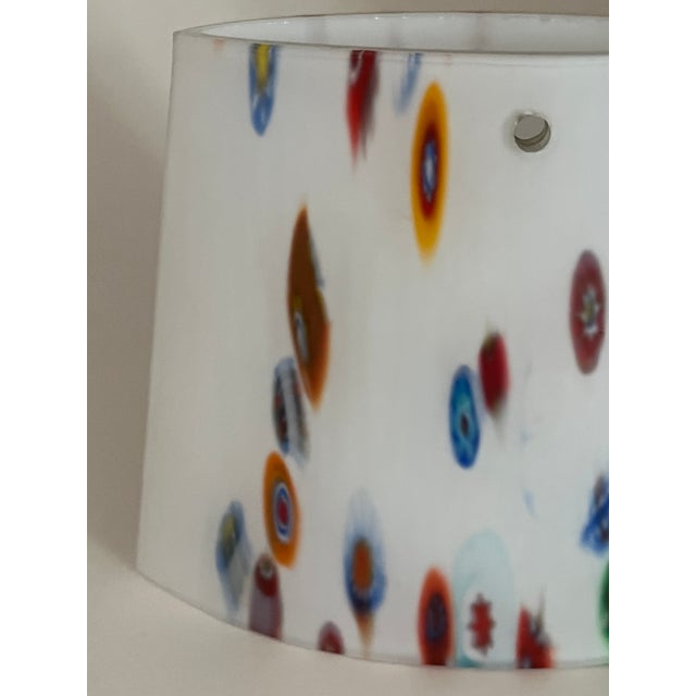 Millefiori Satin Glass Lamp Shade For Sale - Image 10 of 12