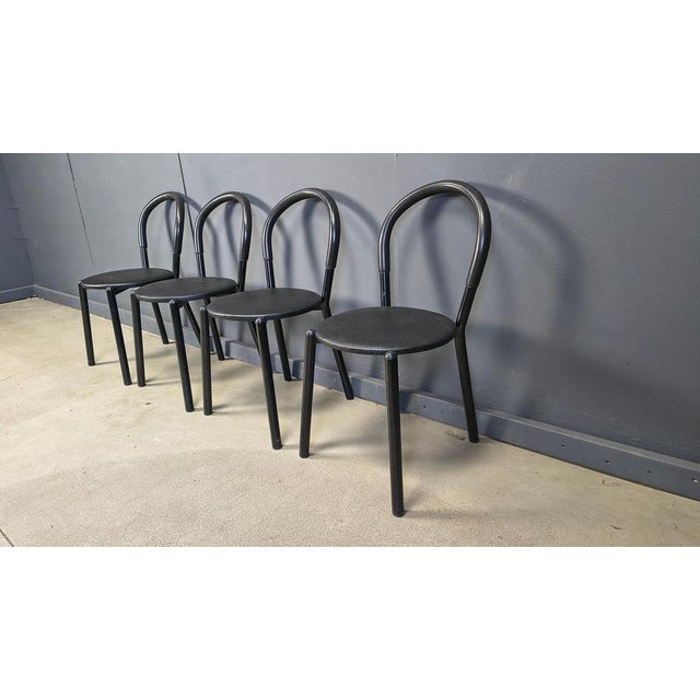Italian Postmodern Dining Chairs, 1980s, Set of 4 For Sale - Image 11 of 17
