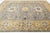 Blue Modern Khotan Style Handmade Wool Rug - Slate Grey & Ochre Geometric Design For Sale - Image 8 of 10