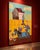 A striking, large-scale canvas artwork featuring Bike Riding in Country, a whimsical and expressive composition by...