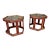 Pair of John Keal for Brown Saltman Hexagonal Side Tables For Sale