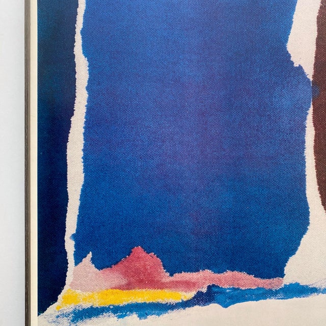 1970s Helen Frankenthaler Vintage 1979 Abstract Expressionist Lithograph Print Framed Mexico City Exhibition Poster For Sale - Image 5 of 12