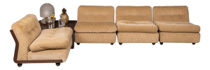 Vintage Italian Amanta Modular Sofa by Mario Bellini for B&B Italia, 1980, Set of 5