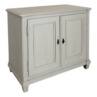 Antique German Painted Chest of Drawers with Doors, 1860 For Sale