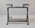 1950s Mid-Century Italian Black Faux-Bamboo Bar Trolley For Sale - Image 5 of 12