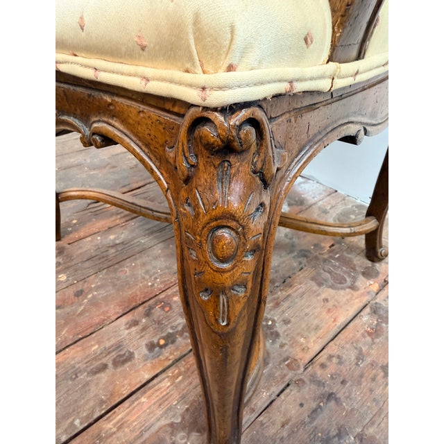 Brown Carved French Provincial Style Dining Chairs for John Widdicomb, Set of Six For Sale - Image 8 of 17