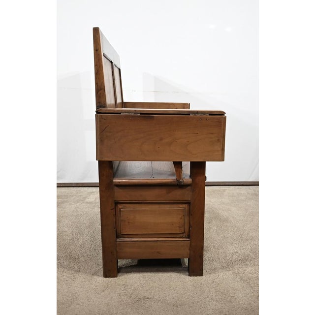 2nd half 19th Century Cherry and Chest Bench For Sale - Image 12 of 18