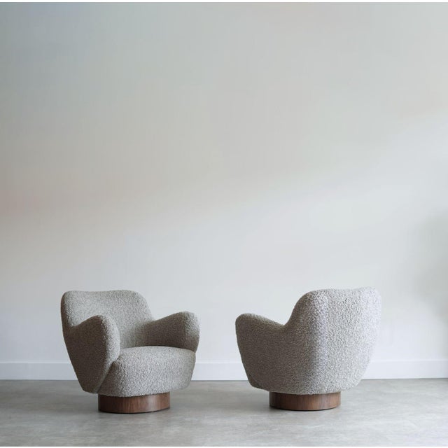 Kagan-Dreyfuss Swivel Chairs, Model 100a, by Vladimir Kagan, C. 1960s - Set of 2 For Sale - Image 4 of 10