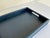 Made Goods Made Goods Co Aisling Med. Navy Ostrich Tray For Sale - Image 4 of 4