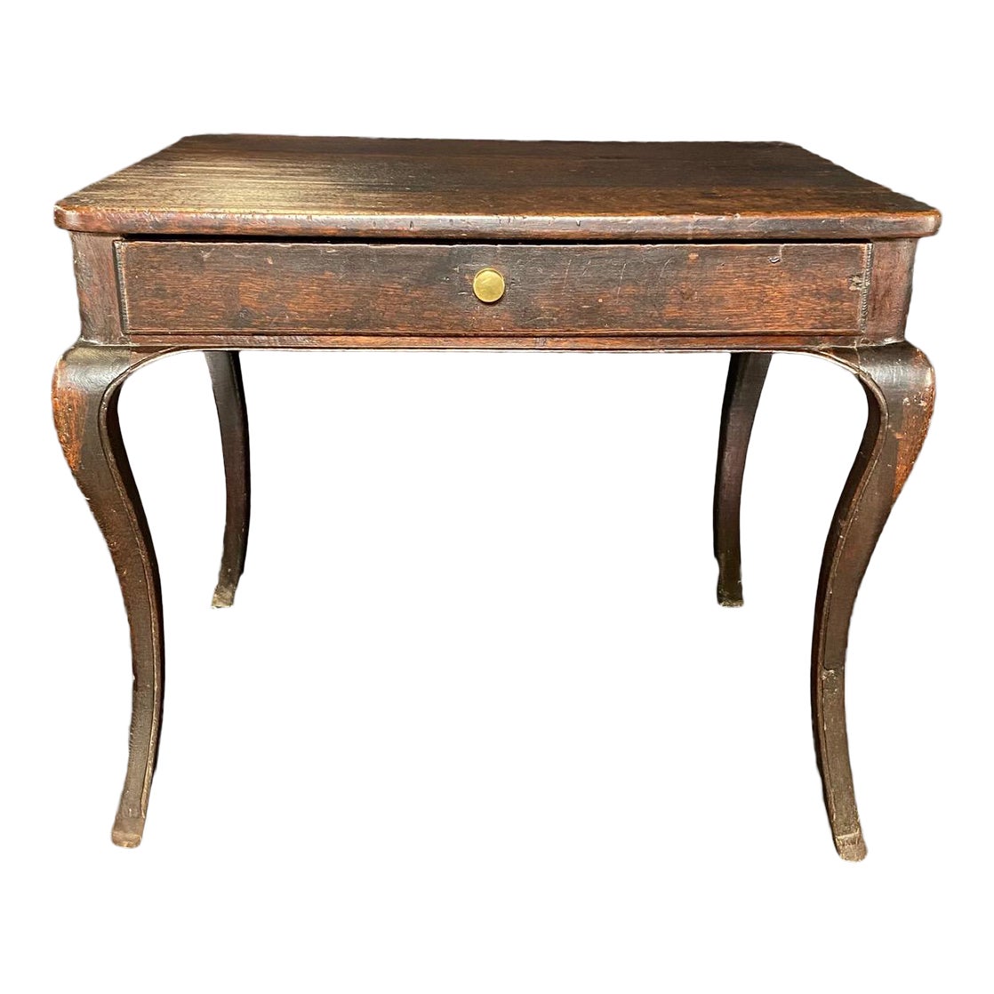 French Side Table or Desk With Hooved Feet | Chairish