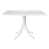 McKinnon and Harris "Maury" Square Aluminum Garden Dining Table For Sale