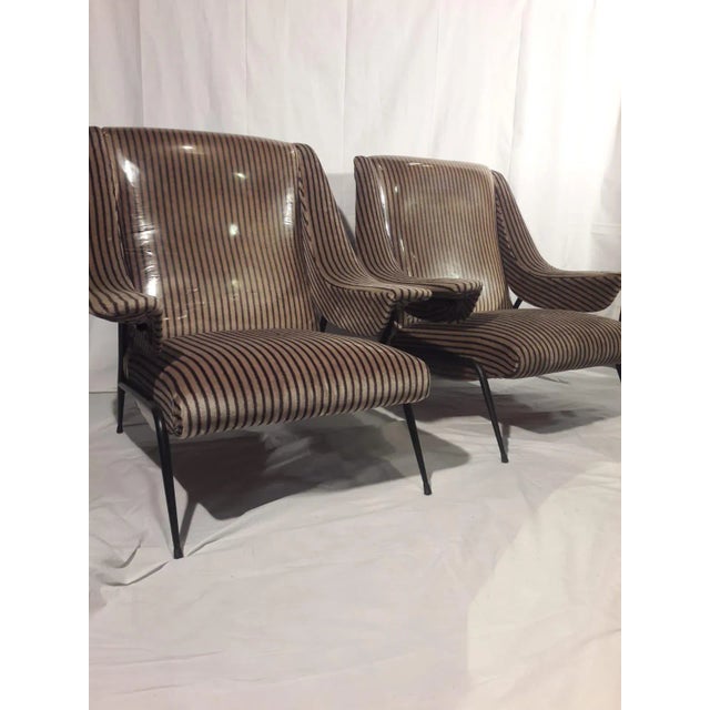 Set of Mid-Century Lounge Chairs For Sale - Image 4 of 5