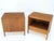 Mid-Century Modern Pair Finished Back Danish Mid Century Modern One Drawer Walnut Night Stands MINT For Sale - Image 3 of 18