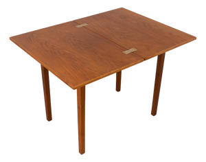 Mid-Century Danish Compact Folding Oak Dining Table attributed to Børge Mogensen, 1950s
