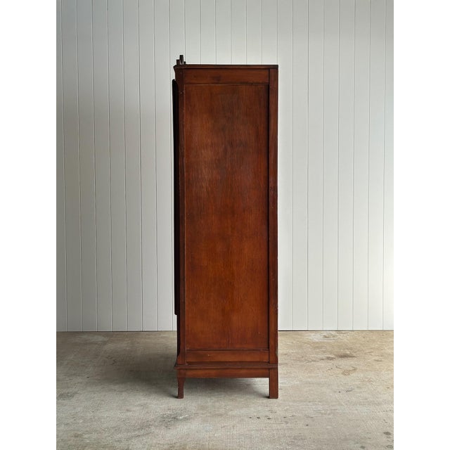 Antique Mahogany Cabinet With Mirrored Doors For Sale - Image 14 of 16