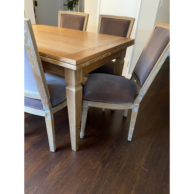 Arhaus Dining Table and Chairs Chairish