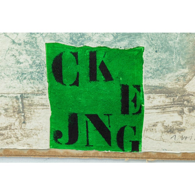 James Cognard Signed Postmodern Carborundum Etching on Hand Made Paper For Sale - Image 12 of 12