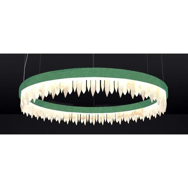 Not Yet Made - Made To Order Uranano Freedom Green 80 Pendant Light 1 by Alabaster For Sale - Image 5 of 8