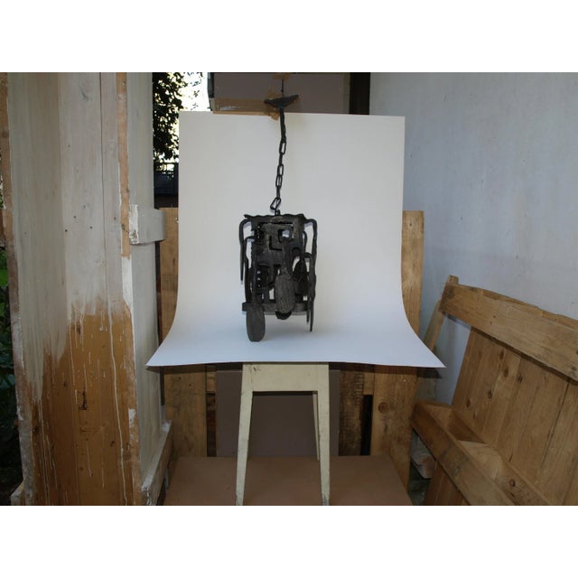 Brutalist Chandelier by Gianfranco Romagna, 1970s For Sale - Image 13 of 16