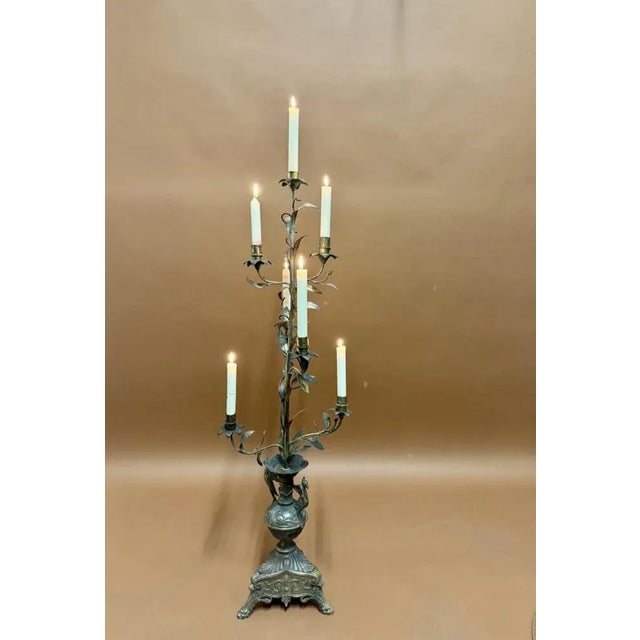 Neoclassical Candleholder, 19th Century, in Good conditions. Designed 1890 to 1919