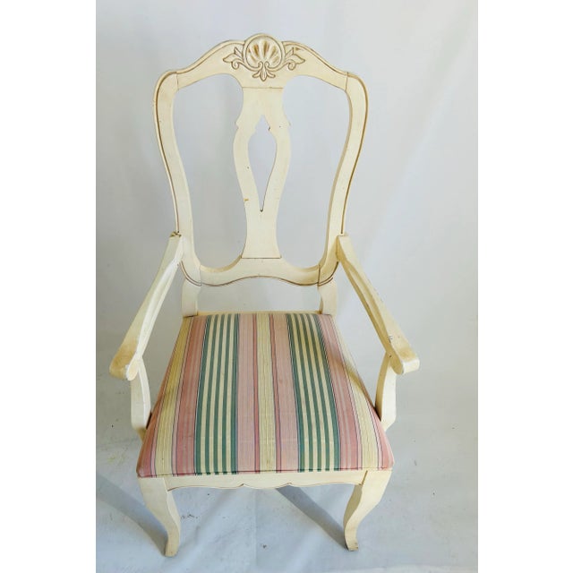 Shabby Chic 1990s Ethan Allen French Country Armchair For Sale - Image 3 of 11
