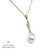 2010s Diamond South Sea Pearl Necklace 14k Gold Italy Certified For Sale - Image 5 of 7