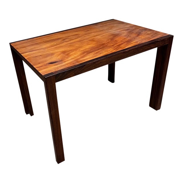Mid-Century Modern Studio Side Table Solid Rosewood & Mahogany For Sale