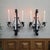 1960 Spanish Revival Three-Arm Wrought Iron Candle Sconces, Pair For Sale - Image 12 of 14