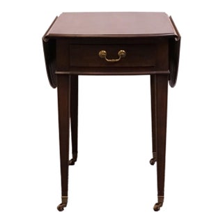 Ethan Allen Georgian Court Solid Cherry Traditional Style 34" Pembroke Drop Leaf Accent End Table 11-8202 For Sale