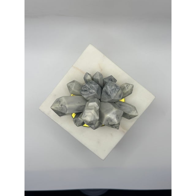 Sculptural and sophisticated, this decorative marble box was designed as part of the celebrated collaboration between West...