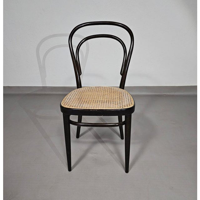 Model 214 and 79 Cafe Chairs with Cane Seats by Michael Thonet, Set of 3 For Sale - Image 5 of 18