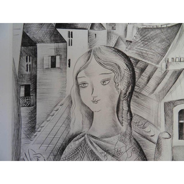 Mily Possoz, L'Eglise de Fontenay, Etching For Sale - Image 4 of 7