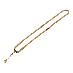 Long Oriental Light Cream Color Seed Beads Hand Rosary Praying Chain