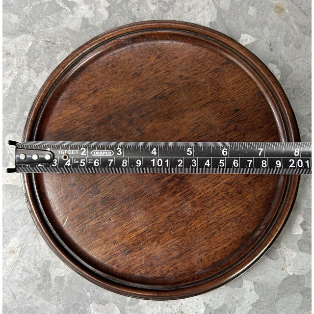 Antique Early 19th Century English George III Mahogany Wine Coaster or Waiter Tray For Sale In New York - Image 6 of 7