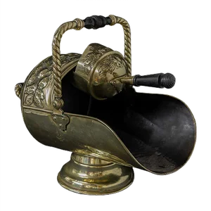 Antique Edwardian Brass Parlour Scuttle