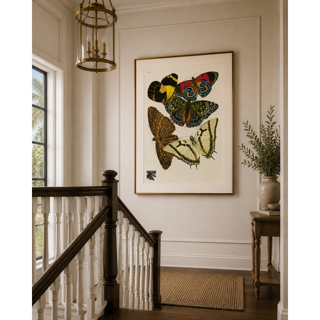 Art Deco Butterflies by E. A. Séguy, Vintage Art Print Reproduction, 40" X 60" For Sale - Image 9 of 13