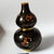This is a striking vintage cloisonné enamel double-gourd vase, a classic form symbolizing longevity and prosperity in...