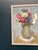 Mid-Century Modern Flowers in Green Vase, 1960s, Oil on Panel, Framed For Sale - Image 3 of 14