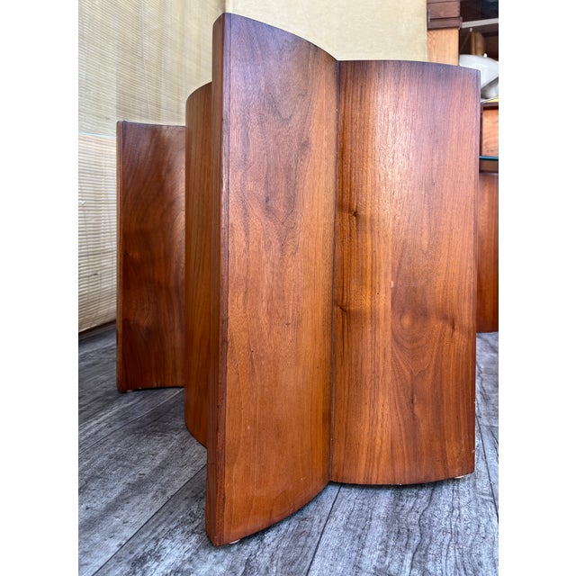 Mid- Century Modern Scandinavian-Style Bent Wood Side Tables With Glass Tops. Circa 1960s For Sale - Image 11 of 18