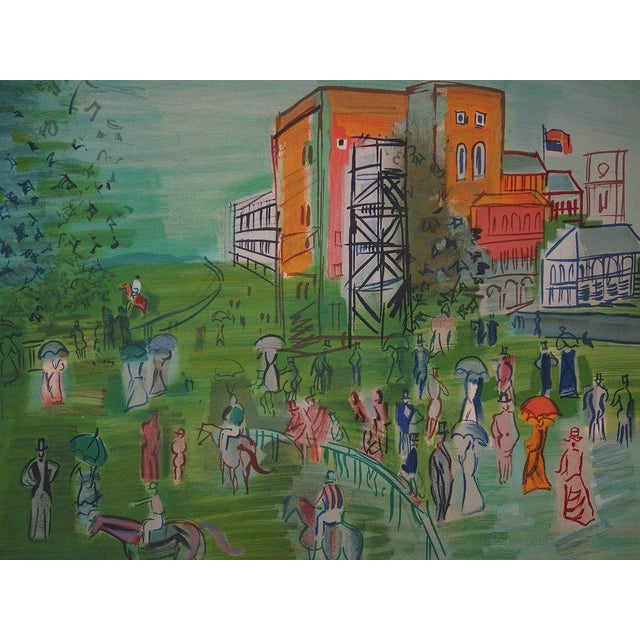 Raoul DUFY (1877-1953) Horses at Ascot Racecourse Lithograph after a painting by Dufy from 1930 Signed in the plate On...