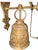 1900 - 1909 1900-1909 Brass Monastery Wall Mounted Bell With Latin, an Angel, and Dragons For Sale - Image 5 of 8